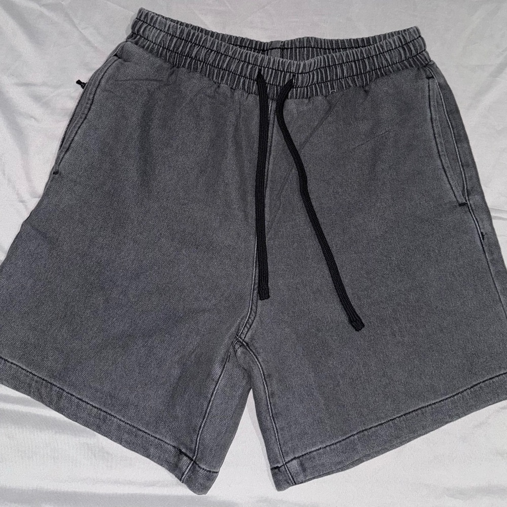 ANANKE Men's Gray Drawstring Casual Shorts